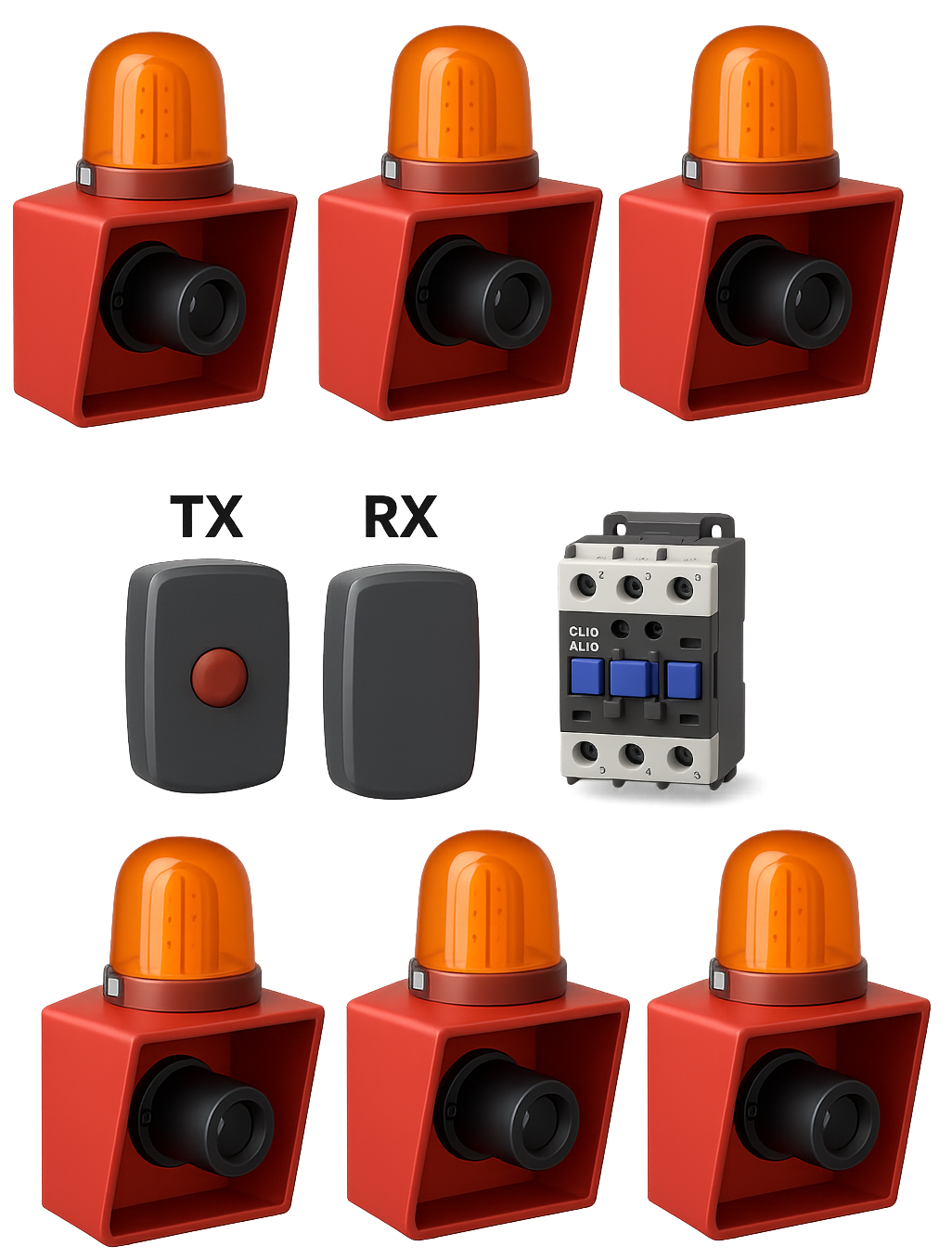 Sistema de alerta sonoro e visual para ferrovias