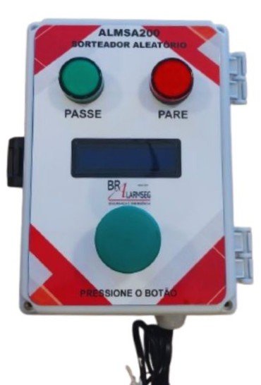 SORTEADOR ALEATÓRIO COM BOTOEIRA TIPO SOCO(COGUMELO)